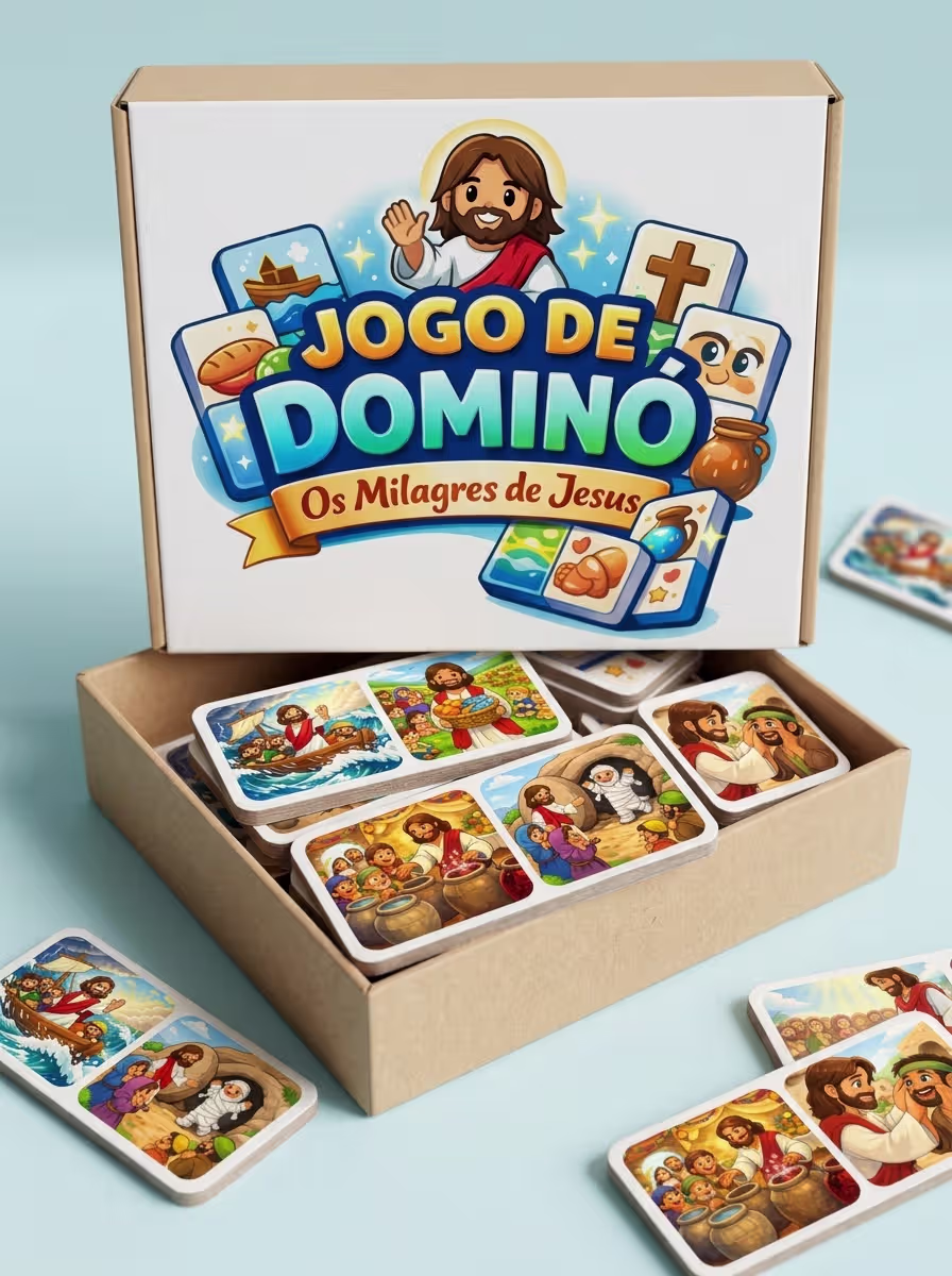 Prévia do jogo bíblico Dominó