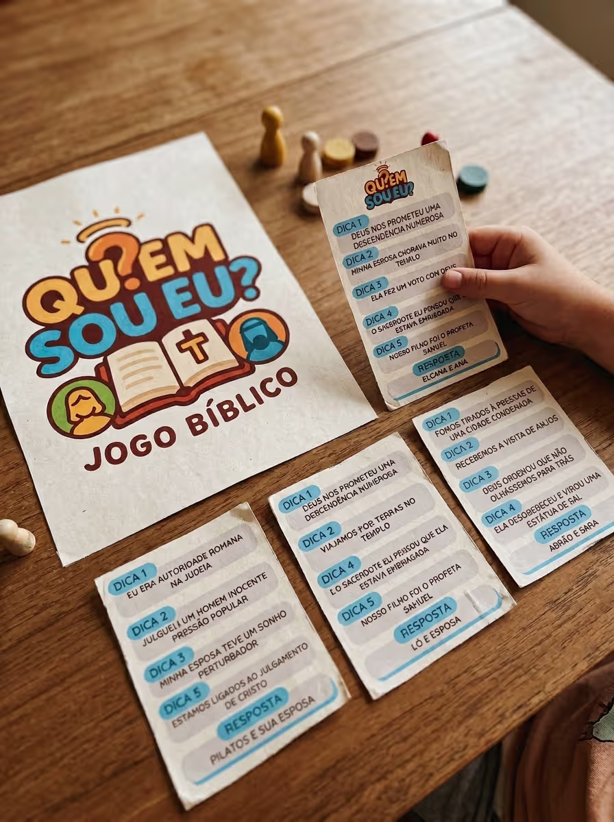 Prévia do jogo bíblico Quem Sou Eu