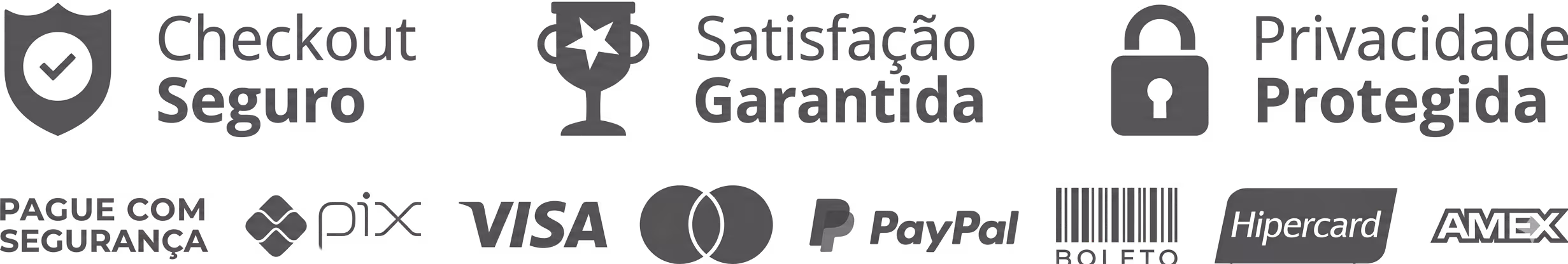 Formas de pagamento seguras